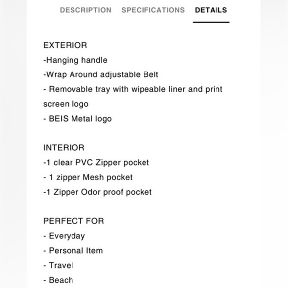 NWOT BÉIS The Dope Kit — Limited Edition and Hard to Find! - Picture 7 of 7